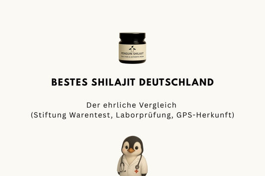 Bestes Shilajit Deutschland 2026 — Der ehrliche Vergleich (Stiftung Warentest, Laborprüfung, GPS-Herkunft)