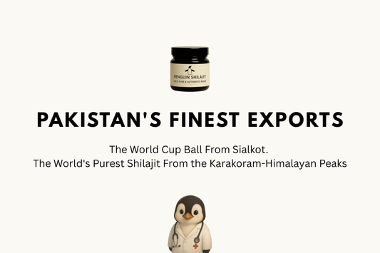 Pakistan's Finest Exports: The World Cup FootBall (Trionda) & World's Purest Shilajit