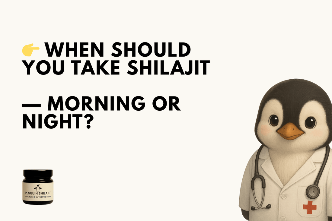👉 When Should You Take Shilajit — Morning or Night? - Penguin Shilajit